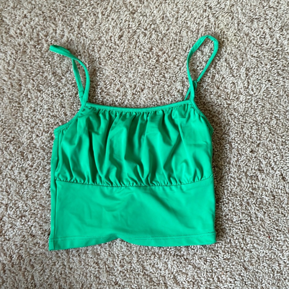 Green Corset Style Top